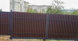 Купить распашные ворота из штакетника Солнечногорск, цена от 2764 руб.
