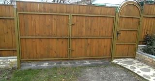 Купить распашные ворота деревянные Солнечногорск, цена от 2764 руб.